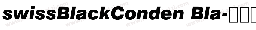 swissBlackConden Bla字体转换